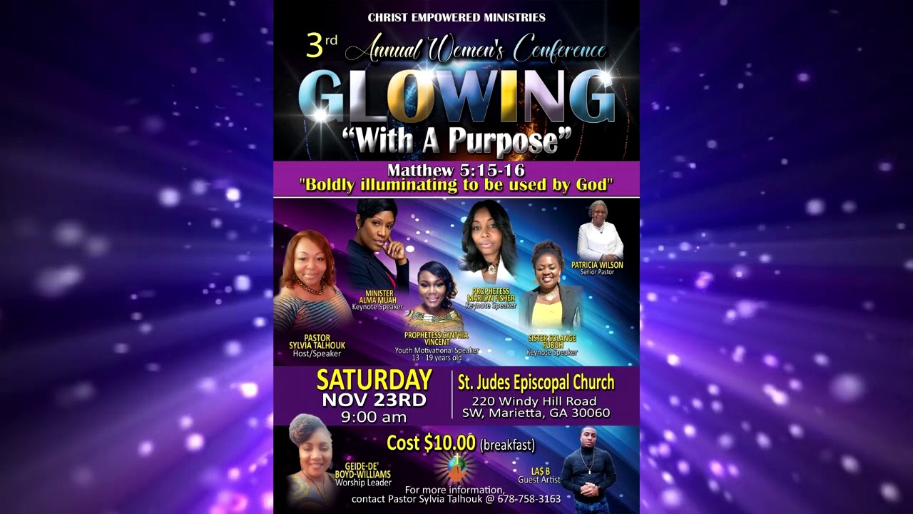 3rd Annual Glow Womens Conference "Glowing with a Purpose" Eternal